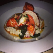 Gluten-free lobster dish from L'escale at The Delamar